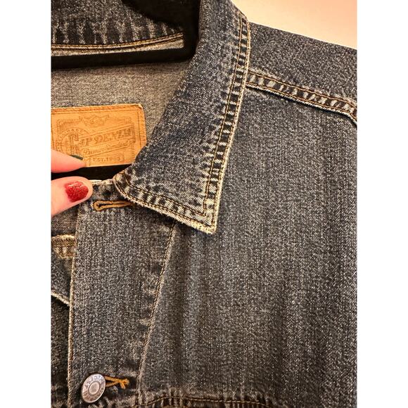 Vintage Gap Denim Jean Jacket 90s Large Style 151021-00-1 - Picture 9 of 16